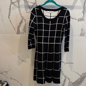 Rewind Black and White knit Dress